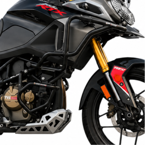 Catahawk Safety TVS Apache RTX 300 black crash guard heavy duty engine protector