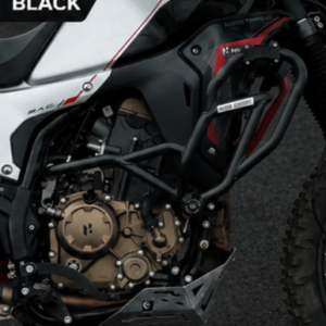 Catahawk Safety black heavy-duty crash guard V2 for Hero XPulse 210 adventure motorcycle