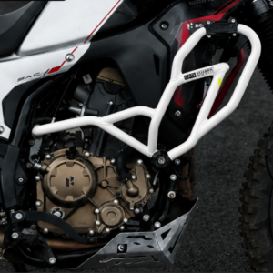 Hero XPulse 210 white crash guard V2 by Catahawk Safety heavy duty adventure protection guard