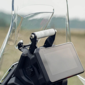 KTM Adventure 390 silver GPS mount bar by Catahawk Safety navigation holder bracket