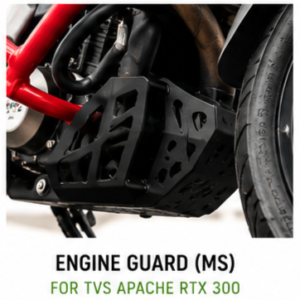 CATAHAWK engine guard MS installed on TVS Apache RTX 300 motorcycle