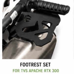 CATAHAWK footrest set installed on TVS Apache RTX 300 motorcycle